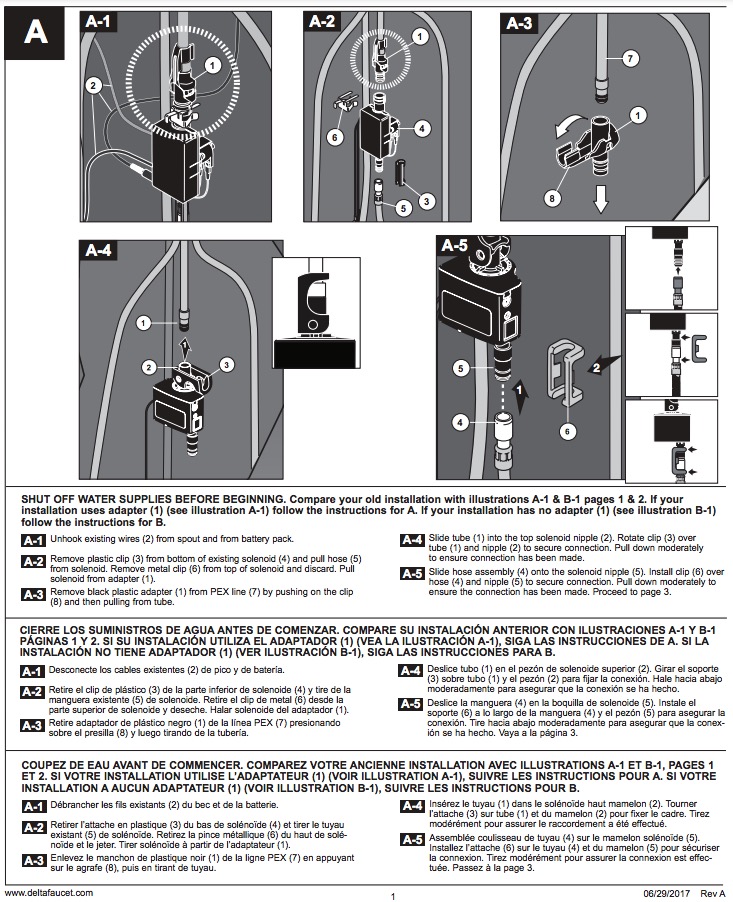 Delta EP92546XX Solenoid Assembly 