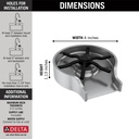 Delta GR250-AR Metal Glass Rinser 