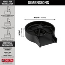 Delta GR250-BL Metal Glass Rinser Matte Black