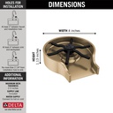 Delta GR250-CZ Metal Glass Rinser 