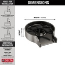 Delta GR250-KS Metal Glass Rinser 
