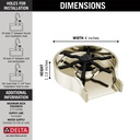 Delta GR250-PN Metal Glass Rinser 