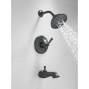 Delta H566BL Dorval Handle 1L Shower 14S Tegrated Diverter And Freestan