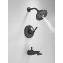 Delta H566BL Dorval Handle 1L Shower 14S Tegrated Diverter And Freestan