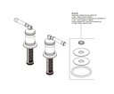 Delta H583-PR Wall Mount Tub Filler Handle Kit-Lever