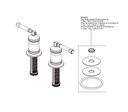 Delta H583BL Wall Mount Tub Filler Handle Kit-Lever