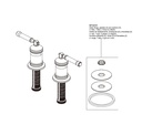 Delta H583CZ-PR Wall Mount Tub Filler Handle Kit-Lever