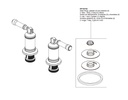 Delta H585-PR Wall Mount Bathroom Faucet Handle Kit-Le