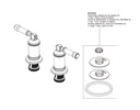 Delta H585BL Wall Mount Bathroom Faucet Handle Kit-Le