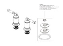 Delta H585SS-PR Wall Mount Bathroom Faucet Handle Kit-Le