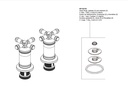 Delta H586BL Wall Mount Bathroom Faucet Handle Kit-Cr