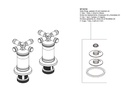 Delta H586SS-PR Wall Mount Bathroom Faucet Handle Kit-Cr