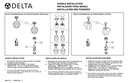 Delta H61 Large Clear Knob Hndls(2)W/ 