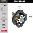 Delta R10000-UNBXT Traditional Mc Valve W/Thin Wall Kit 