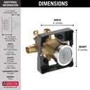 Delta R10000-UNWS Traditional Universal Connections W/Stops 