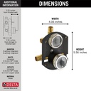 Delta R22000 Multichoice Universal With Integrated Diverter Rough 