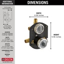 Delta R22000-WS Multichoice Universal With Integrated Diverter Rough 
