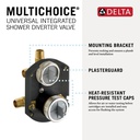 Delta R22000-WS Multichoice Universal With Integrated Diverter Rough 
