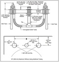 Delta R2700 Traditional Rt/Whirlpool Faucet Rough-In 