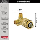Delta R3510-WL Tesla Single Handle Wall Mount Lavatory Rough 