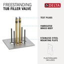 Delta R4700-FL Rough In For Single Hole Floor Mount Tub Filler 