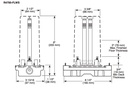 Delta R4700-FLWS Floor Mount Tub Filler Rough With Stops 