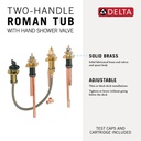 Delta R4707 Traditional Diverter Rt & Hs Rough-In Kit 