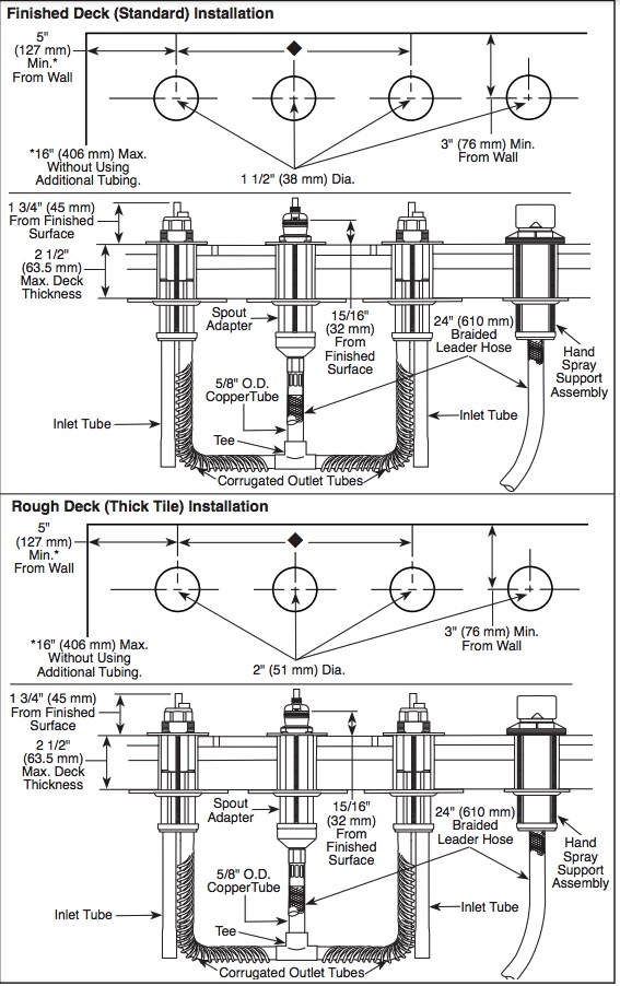 Delta R4707 Traditional Diverter Rt & Hs Rough-In Kit 