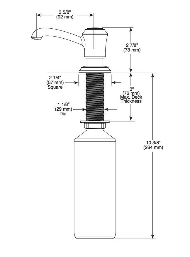 Delta RP100735PCPR Cassidy Soap Dispenser