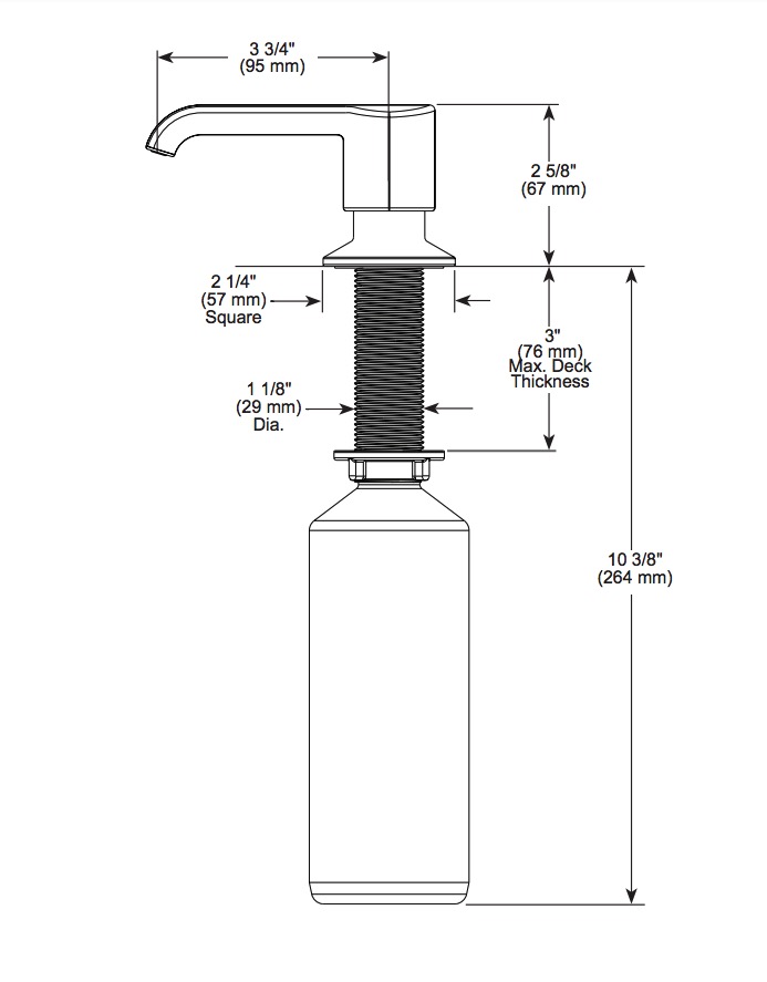 Delta RP101188PCPR Emmeline Metal Soap Dispenser