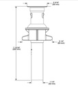 Delta RP101630PN Metal Push Pop