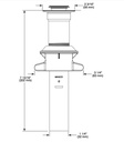 Delta RP101632RB Metal Push-Pop Less Overflow