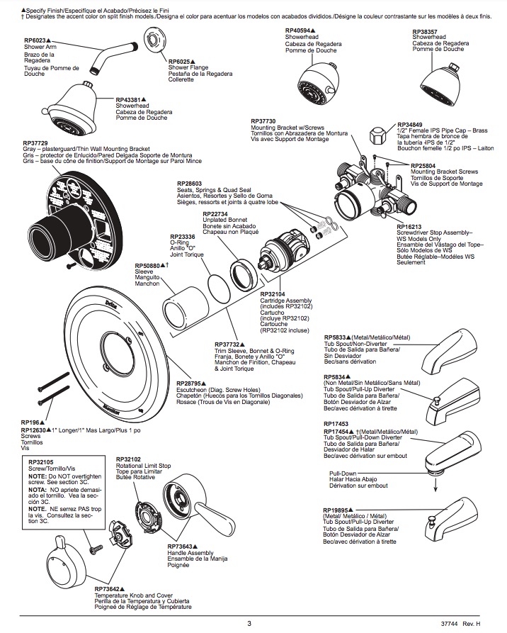 Delta RP29405 D-Conversion Kit- Shwr-1700- 