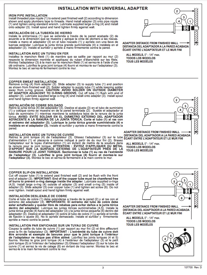 Delta RP41591SS Diverter Spout 
