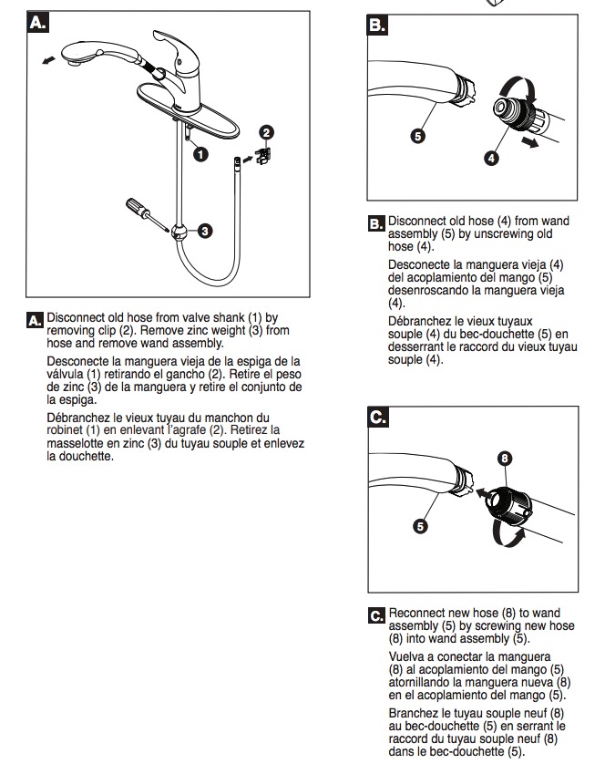 Delta RP44647 Palo Hose Assembly 
