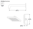 Delta RP53496SS Contemporary Square 8" Raincan Showerhead Stainless