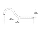 Delta RP61273RB Shower Arm, 15 In 