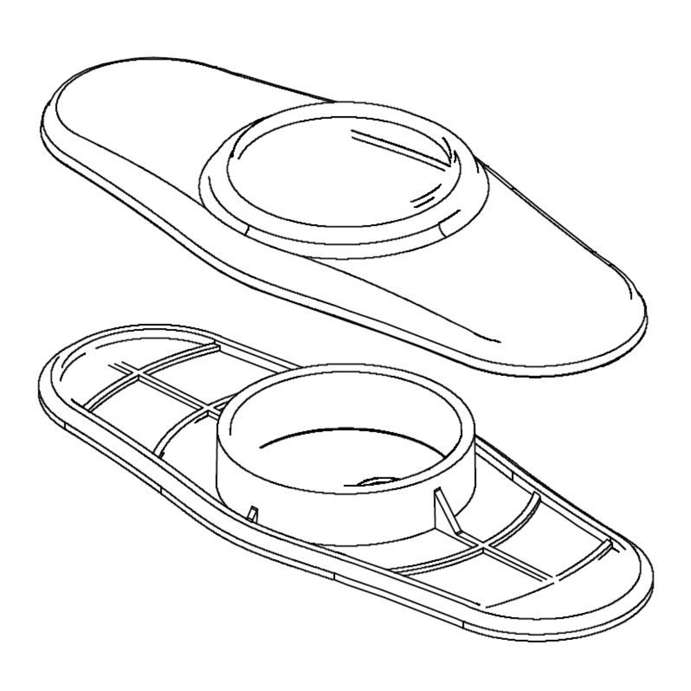 Delta RP72711RB Cassidy Cassidy: Escutcheon With Gasket (4") 