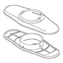 Delta RP72711RB Cassidy Cassidy: Escutcheon With Gasket (4") 