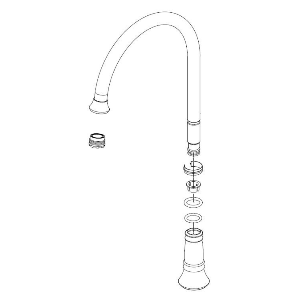 Delta RP72748RB Kitchen Spout Assembly .