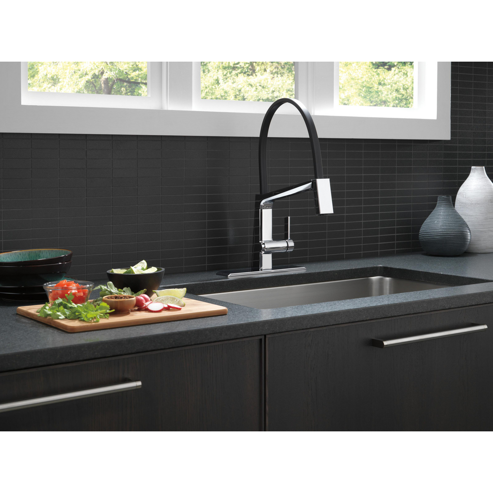 Delta RP92233KS Pivotal 8 Inch Escutcheon, Gasket Studs And Mounting Hardware 