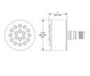 Delta SH5000-SS-PR Touch Clean Body Spray Sprayhead