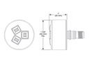 Delta SH5002-PN-PR Invigorating Body Spray Sprayhead