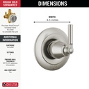 Delta T11835-SS Saylor 3 Setting Diverter Trim
