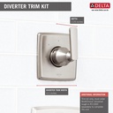 Delta T11864-SS Ashlyn 3 Setting Diverter Trim 
