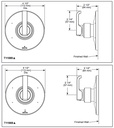 Delta T11889-PR Tetra 3-Setting Diverters