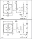 Delta T11964-SS Ashlyn 6 Setting Diverter Trim 