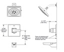 Delta T14043-PR Monitor 14 Series Valve Trim