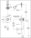 Delta T14059-PP-LC Modern Cylindrical Valve Only Trim Less Cartridge
