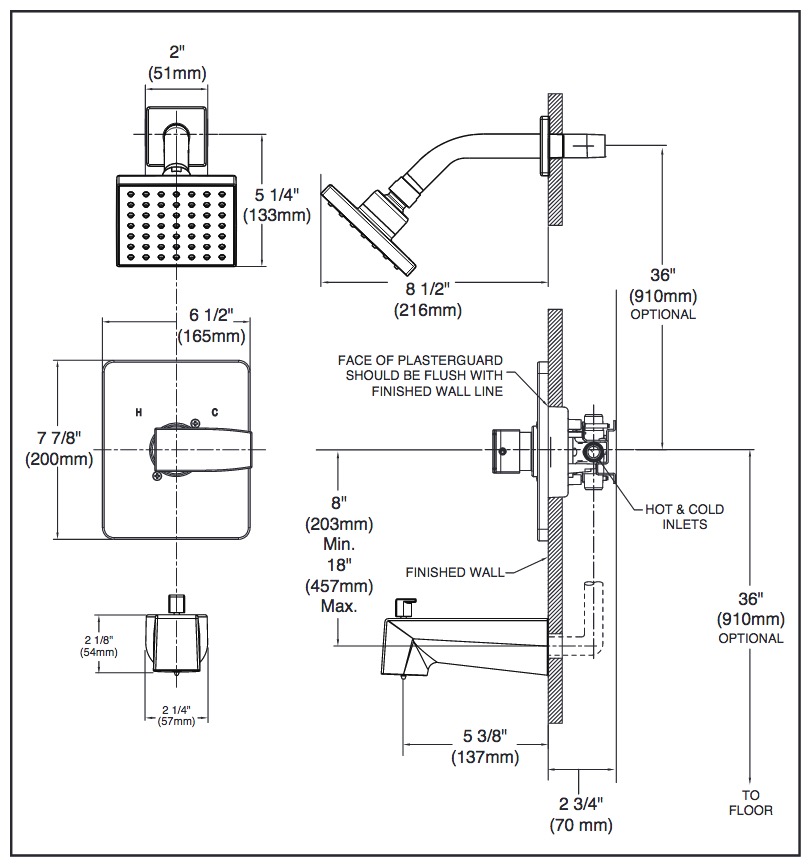Delta T14067-PP Modern Angular Valve Only Trim